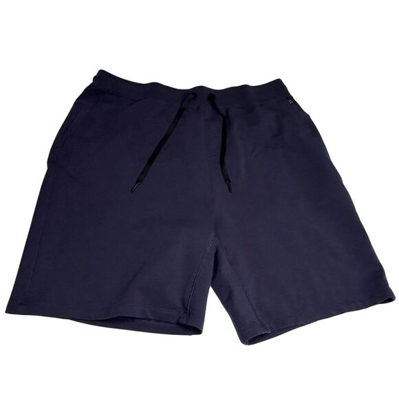 Tommy John Men's The Go Anywhere French Terry Sweat Shorts Black Large - Picture 1 of 8